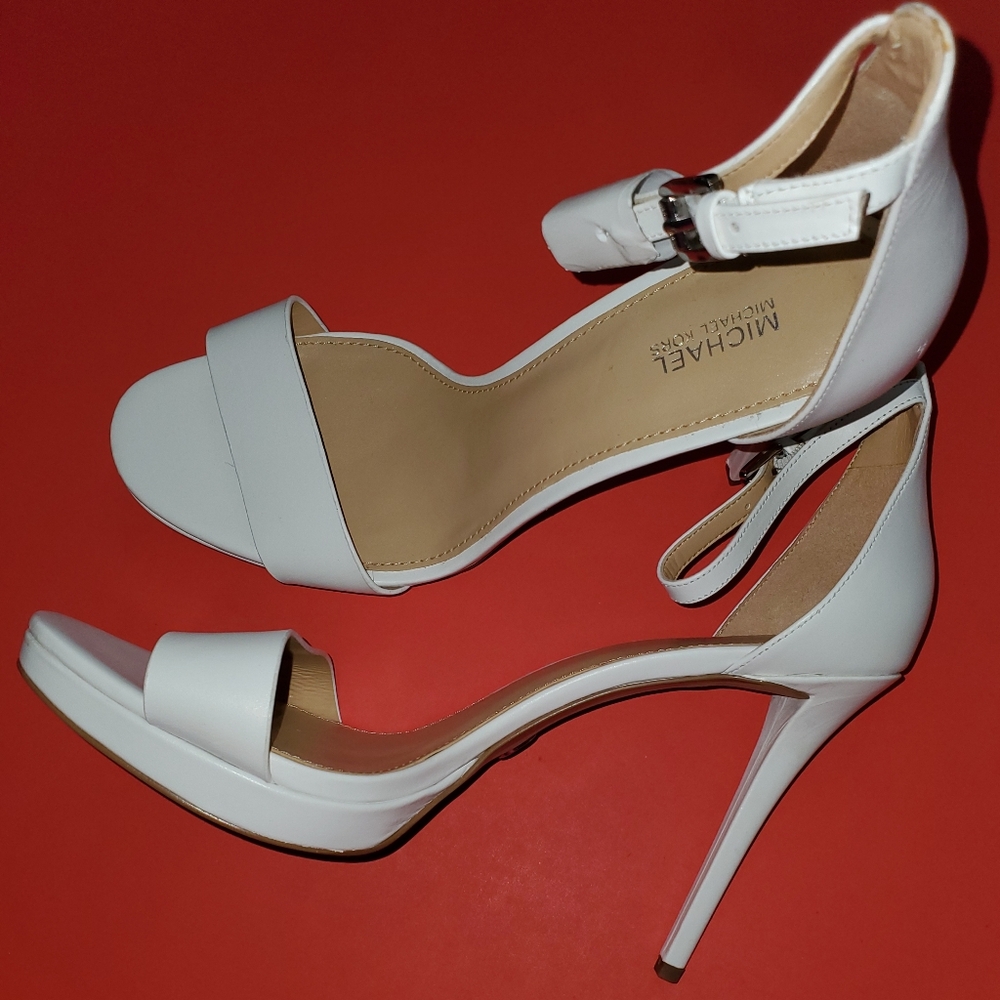 Michael Kors White Stiletto Heels